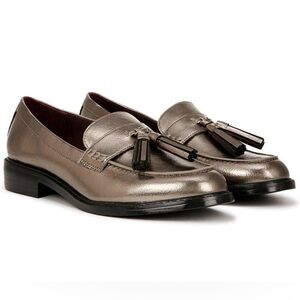 NEW Franco Sarto Women’s Metallic Loafers with Tassel Size 7